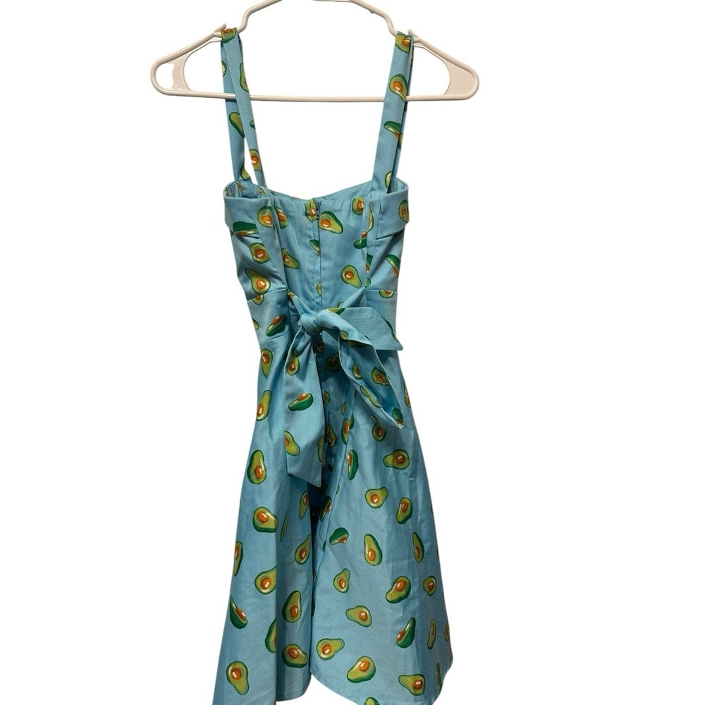 50's Avacado Print Size Small Dress - Picture 6 of 6